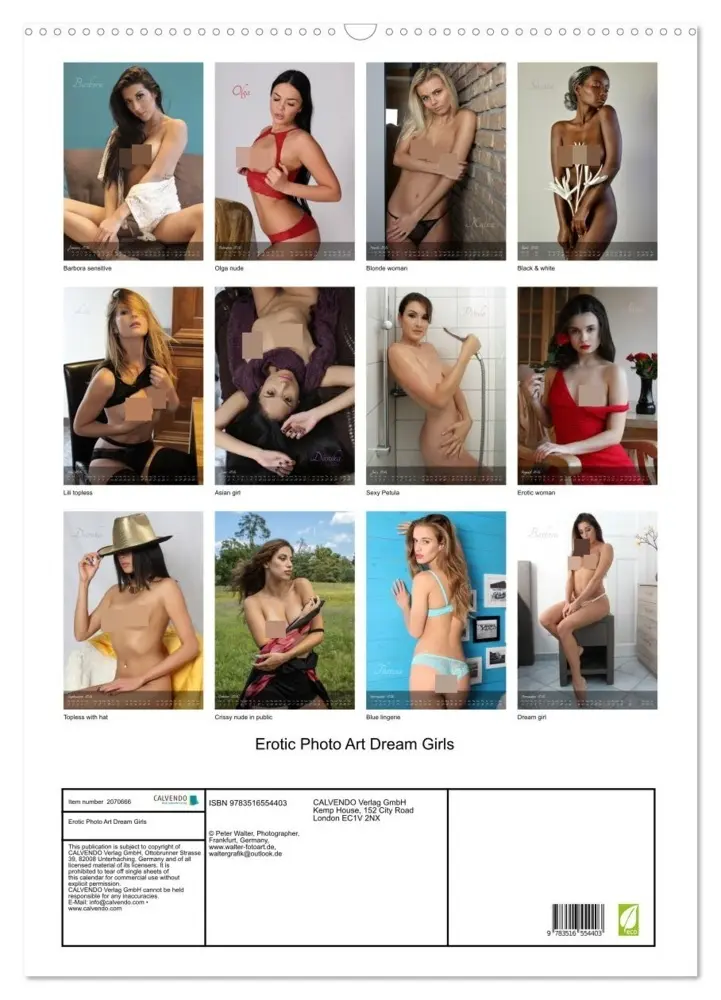 Bild: 9783516554403 | Erotic Photo Art Dream Girls (Wall Calendar 2026 DIN A2 portrait),...