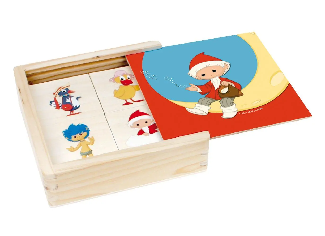 Cover: 9783868484403 | Holz-Memo "Unser Sandmännchen und seine Freunde" | 12 x 12 x 4 cm