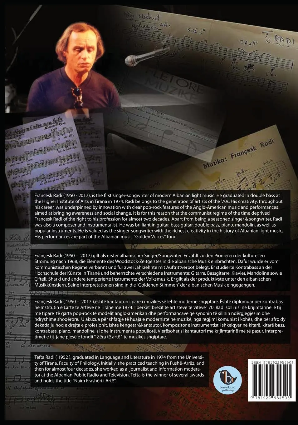 Rückseite: 9781922954503 | The Indomitable Musician | Tefta Radi | Buch | Englisch | 2023