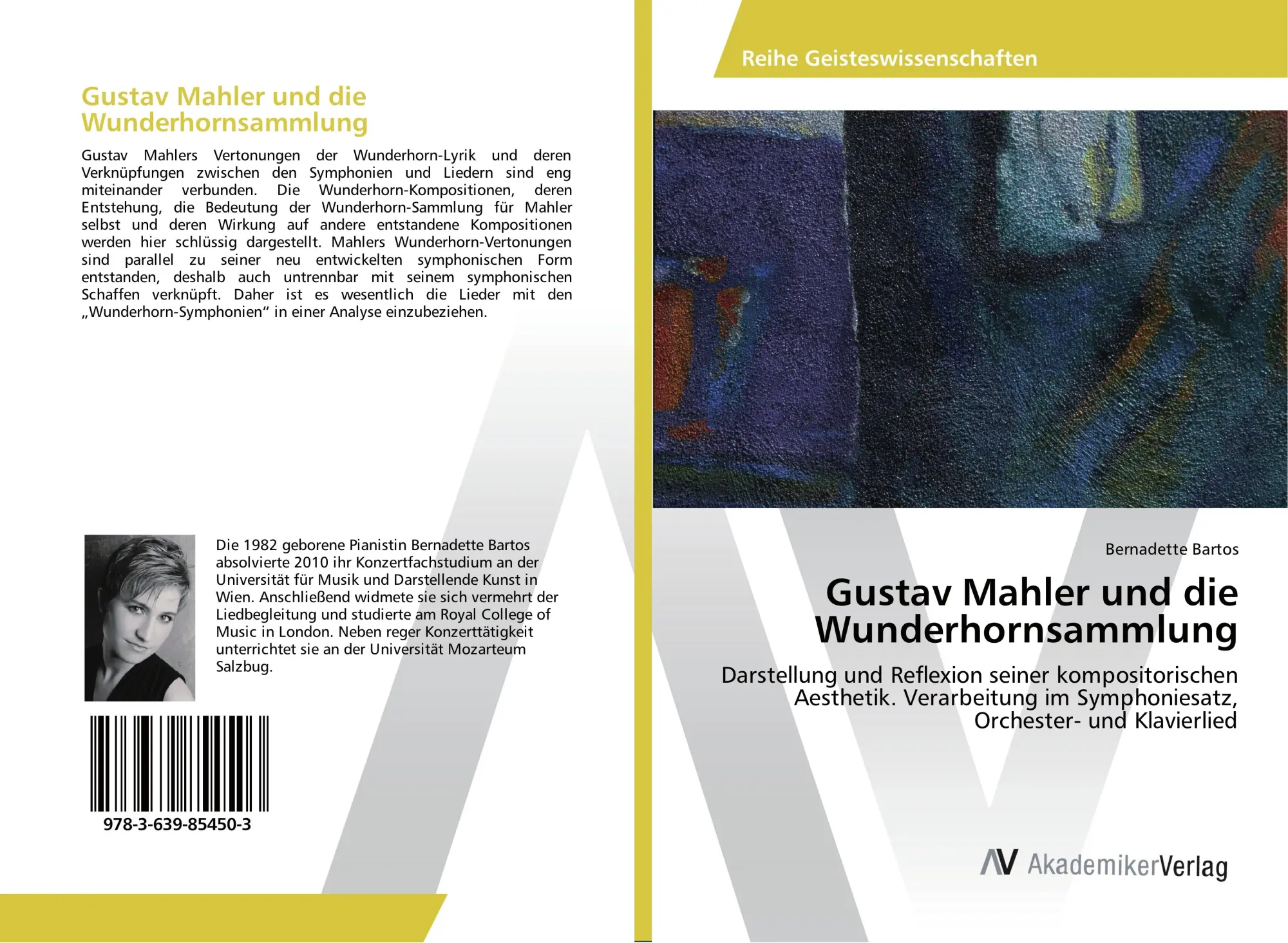 Cover: 9783639854503 | Gustav Mahler und die Wunderhornsammlung | Bernadette Bartos | Buch