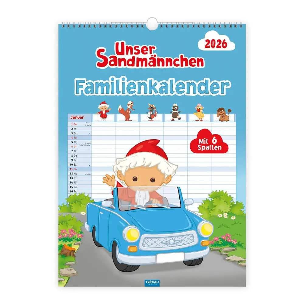 Cover: 9783988024503 | Trötsch Unser Sandmännchen XL-Familienplaner Familienkalender Unser...