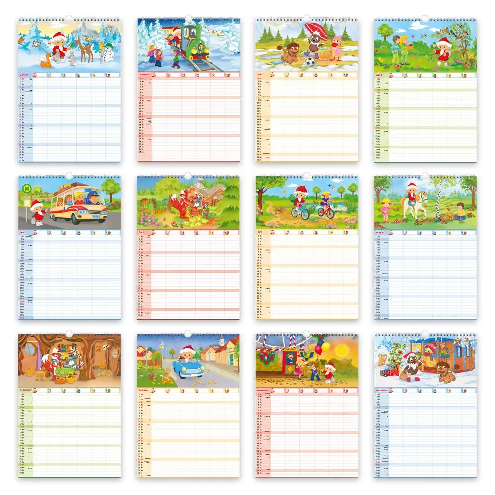 Bild: 9783988024503 | Trötsch Unser Sandmännchen XL-Familienplaner Familienkalender Unser...