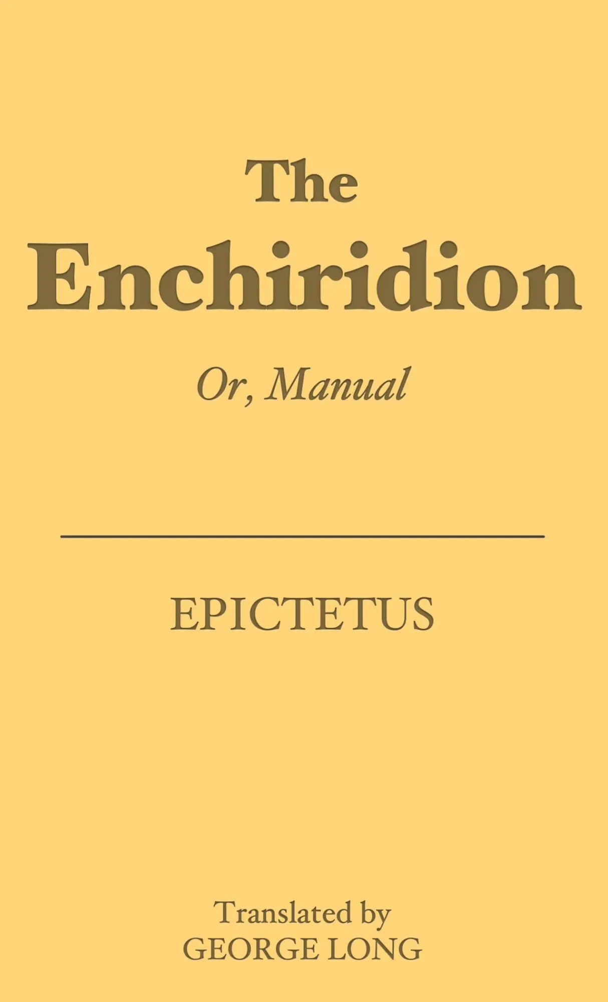 Cover: 9788793494503 | The Enchiridion | Or, Manual | Epictetus | Taschenbuch | Englisch