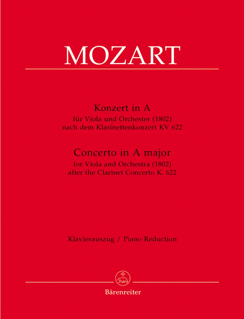 Cover: 9790006504503 | Concerto for Viola and Orchestra A major | Wolfgang Amadeus Mozart