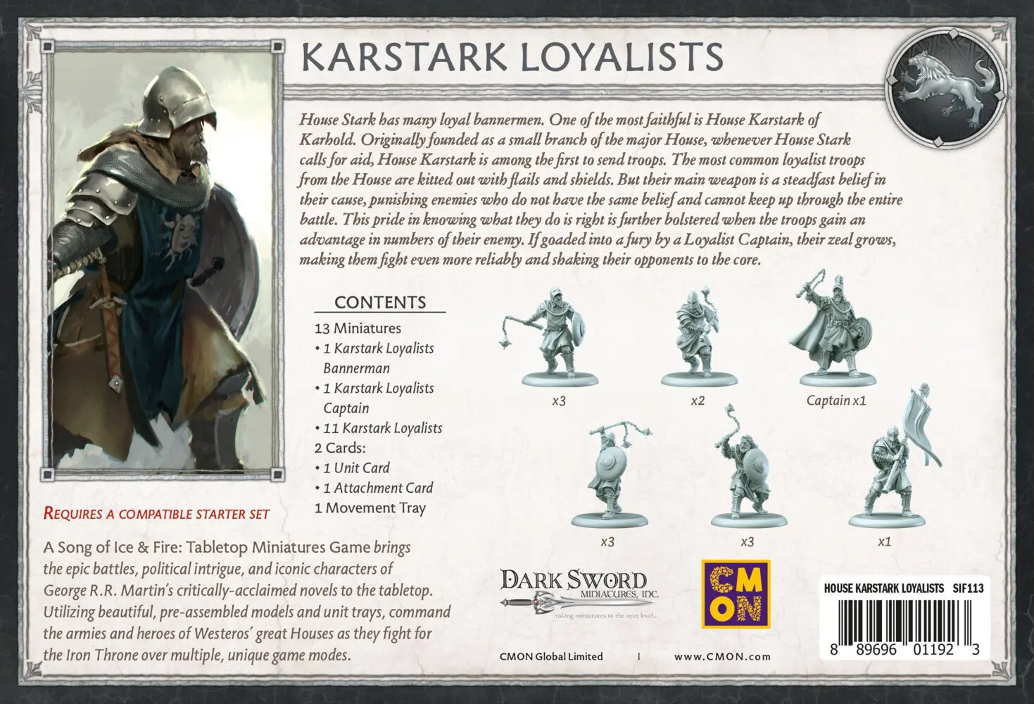 Bild: 889696014603 | Song of Ice &amp; Fire - Karstark Loyalists | Eric M. Lang (u. a.) | Spiel