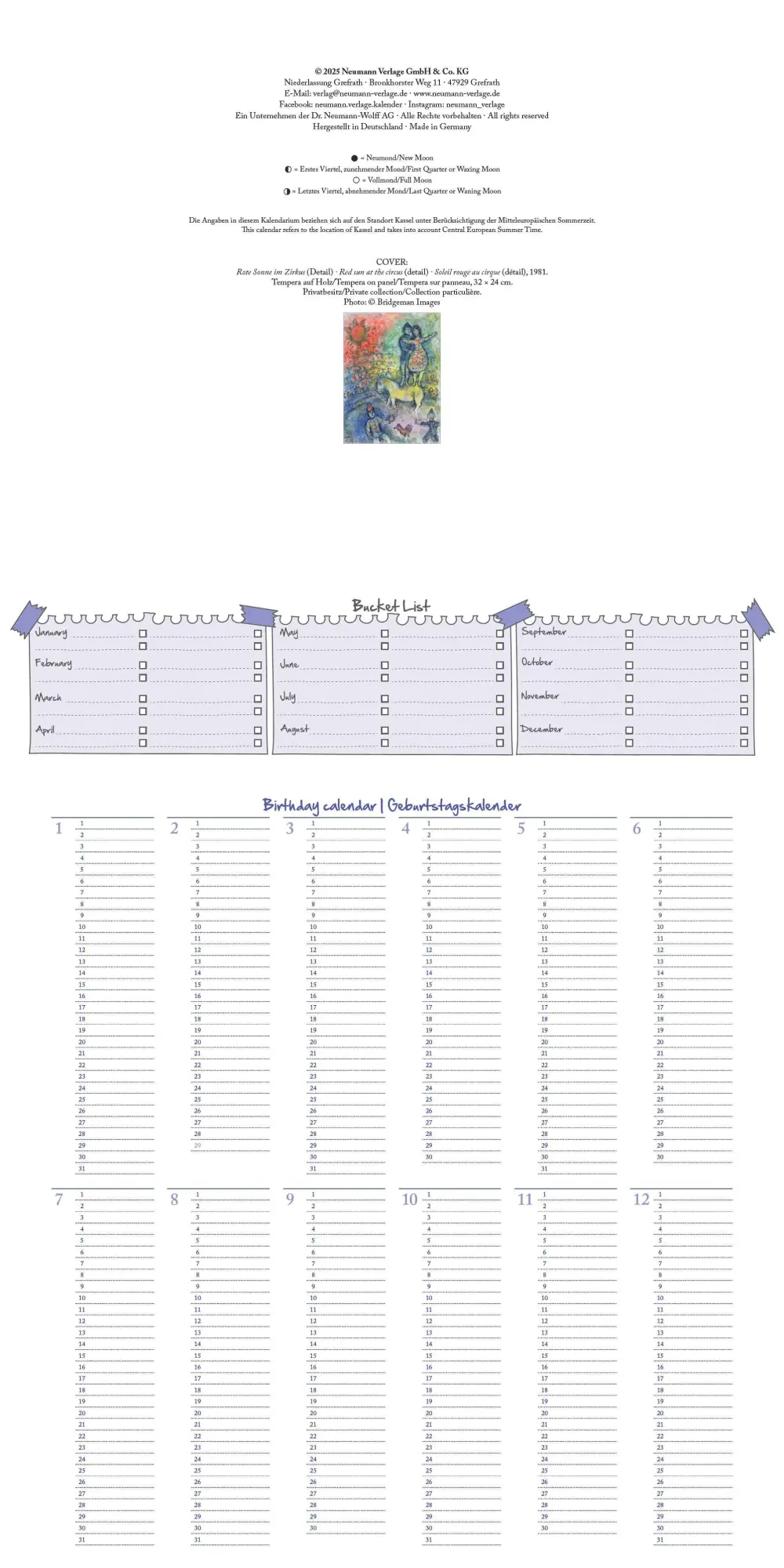 Bild: 4069095004603 | Marc Chagall 2026 - Wand-Kalender - Broschüren-Kalender - 30x30 -...