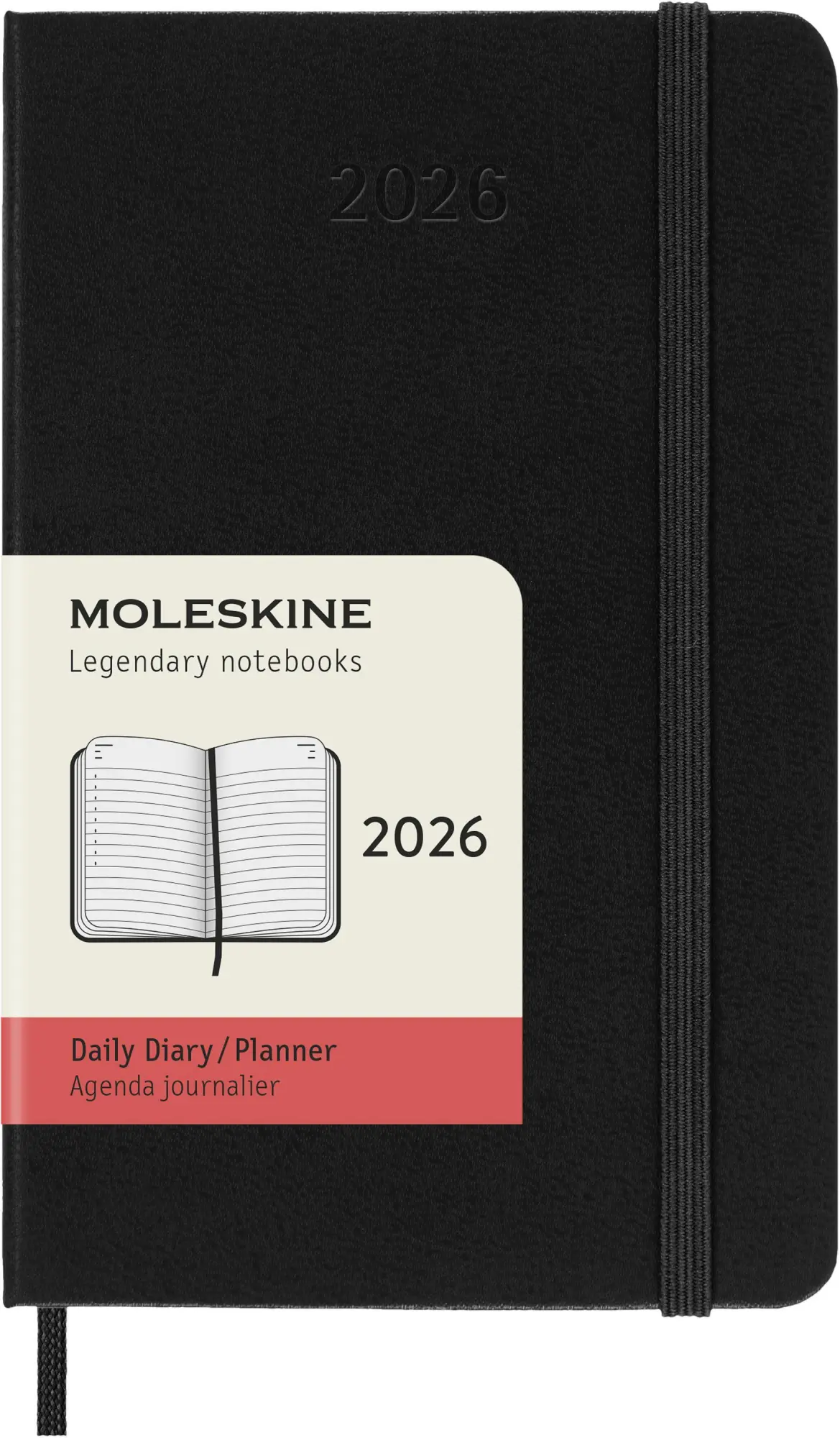 Bild: 8056999274603 | Moleskine 12 Monate Tageskalender 2026, Pocket/A6, 1 Tag = 1 Seite,...