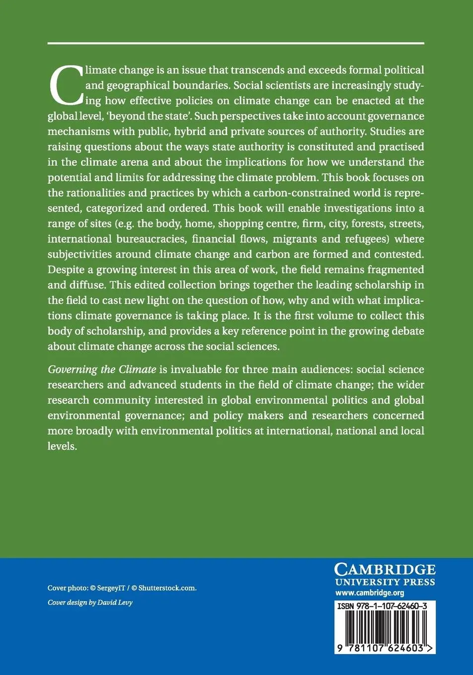 Rückseite: 9781107624603 | Governing the Climate | Johannes Stripple (u. a.) | Taschenbuch | 2017