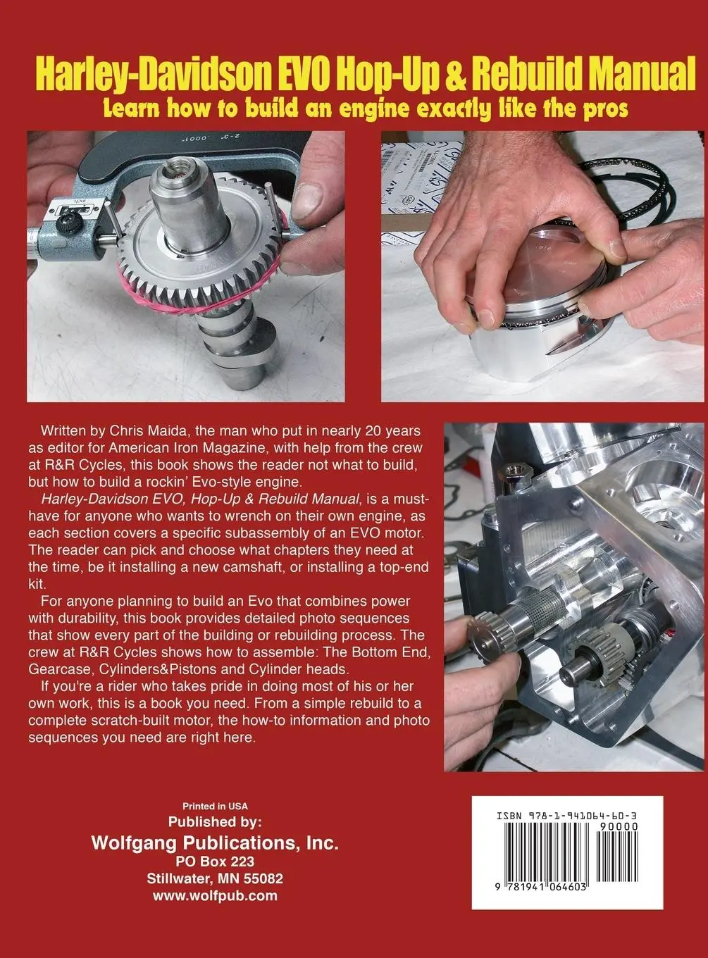 Rückseite: 9781941064603 | Harley-Davidson Evo, Hop-Up &amp; Rebuild Manual | Chris Maida | Buch