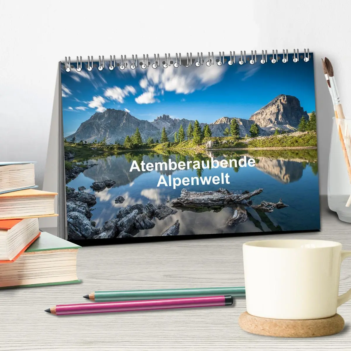 Bild: 9783457754603 | Atemberaubende Alpenwelt (Tischkalender 2026 DIN A5 quer), CALVENDO...