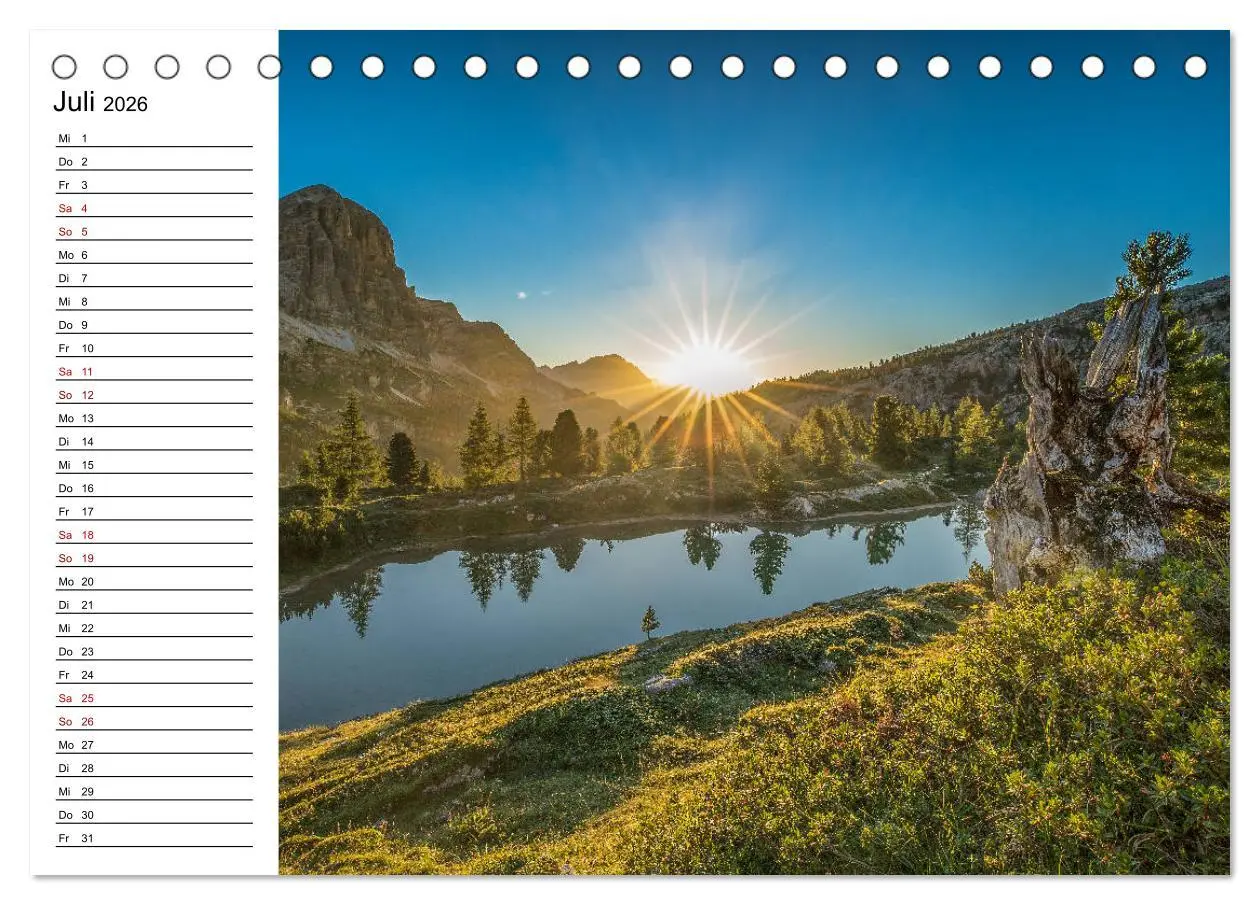 Bild: 9783457754603 | Atemberaubende Alpenwelt (Tischkalender 2026 DIN A5 quer), CALVENDO...