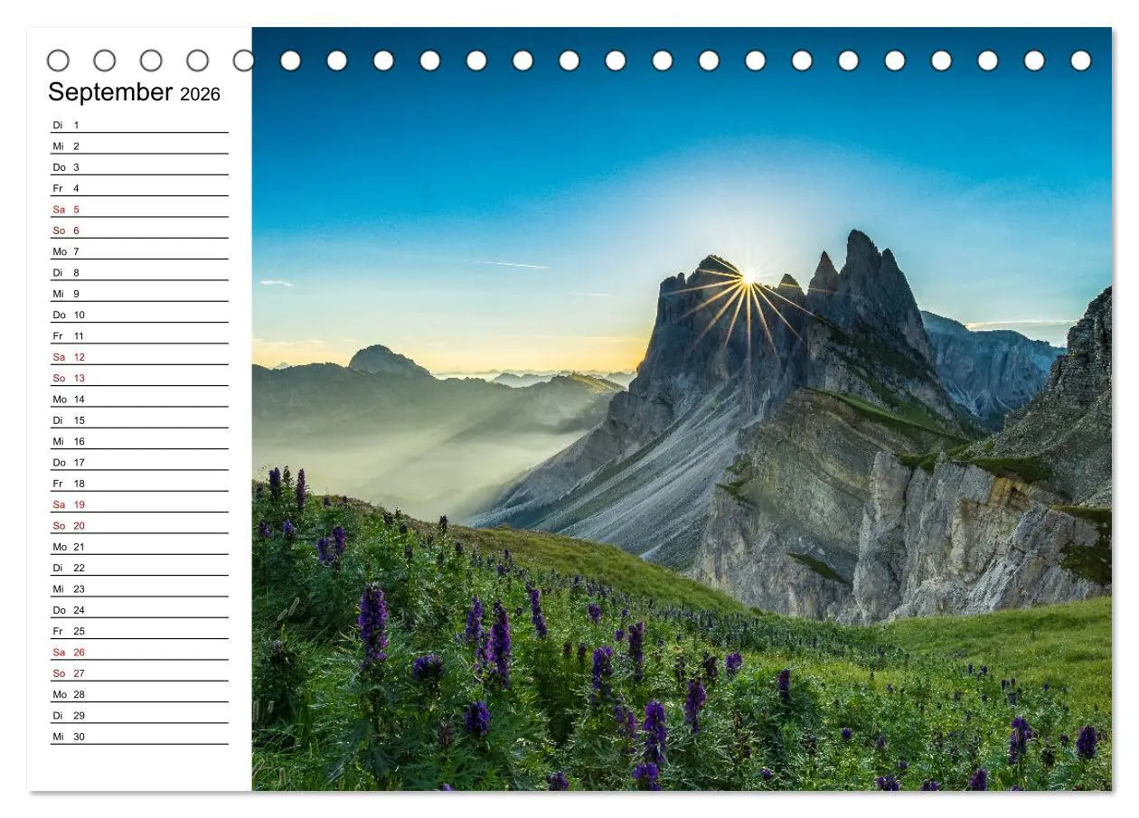 Bild: 9783457754603 | Atemberaubende Alpenwelt (Tischkalender 2026 DIN A5 quer), CALVENDO...