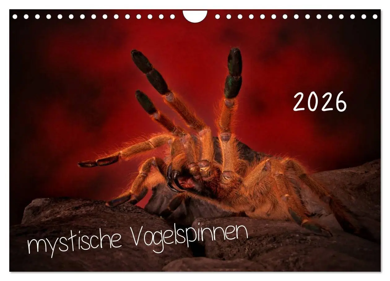 Cover: 9783457994603 | Mystische Vogelspinnen (Wandkalender 2026 DIN A4 quer), CALVENDO...
