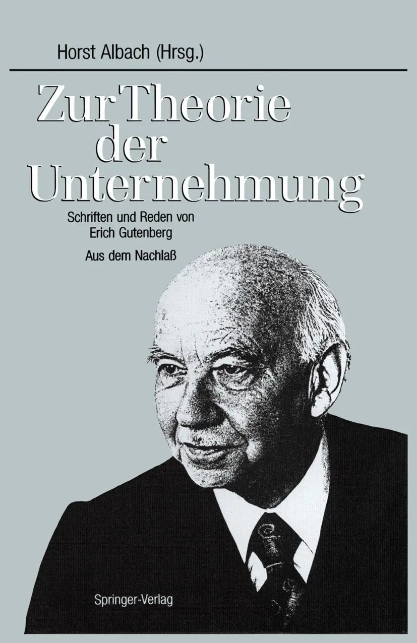Cover: 9783540504603 | Zur Theorie der Unternehmung | Horst Albach | Buch | xiv | Deutsch Cover: 9783540504603 | Zur Theorie der Unternehmung | Horst Albach | Buch | xiv | Deutsch
