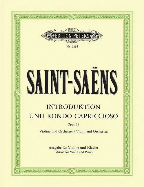Cover: 9790014104603 | Introduction and Rondo capriccioso Op. 28 (Edition for Violin and...