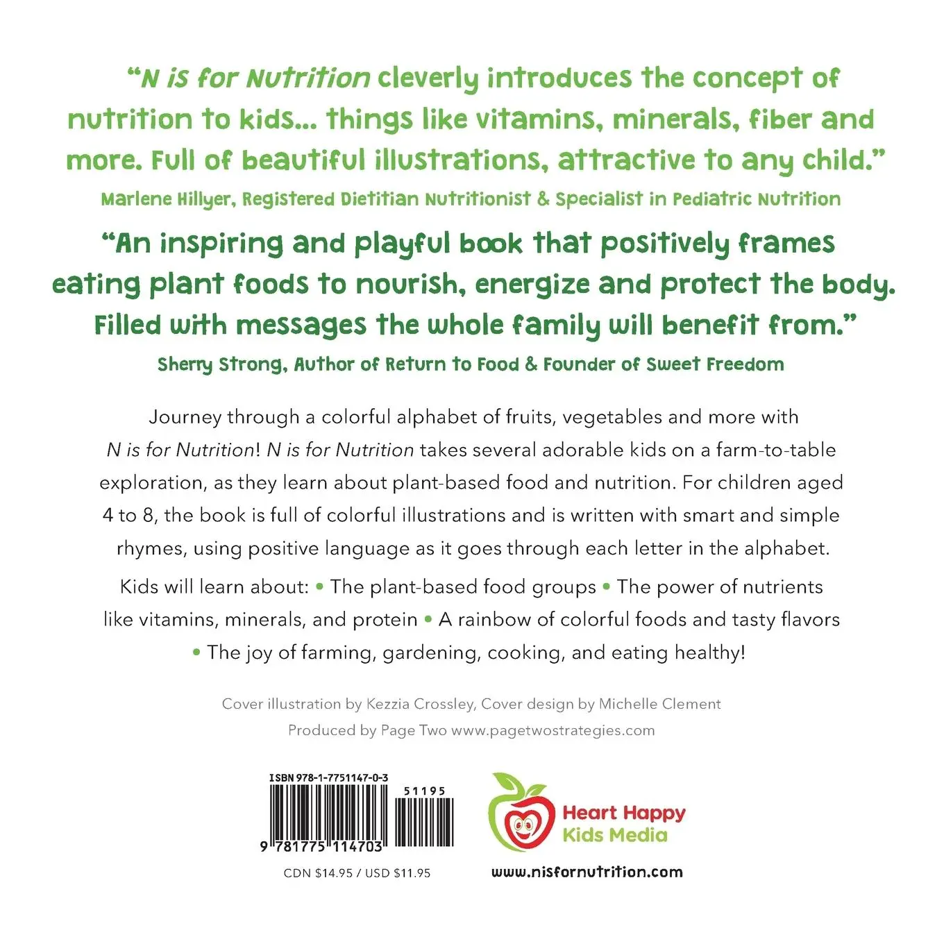 Rückseite: 9781775114703 | N is for Nutrition | Rhymes by the Alphabet | Todd Skene (u. a.)