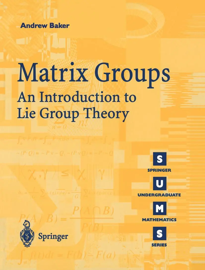 Cover: 9781852334703 | Matrix Groups | An Introduction to Lie Group Theory | Andrew Baker