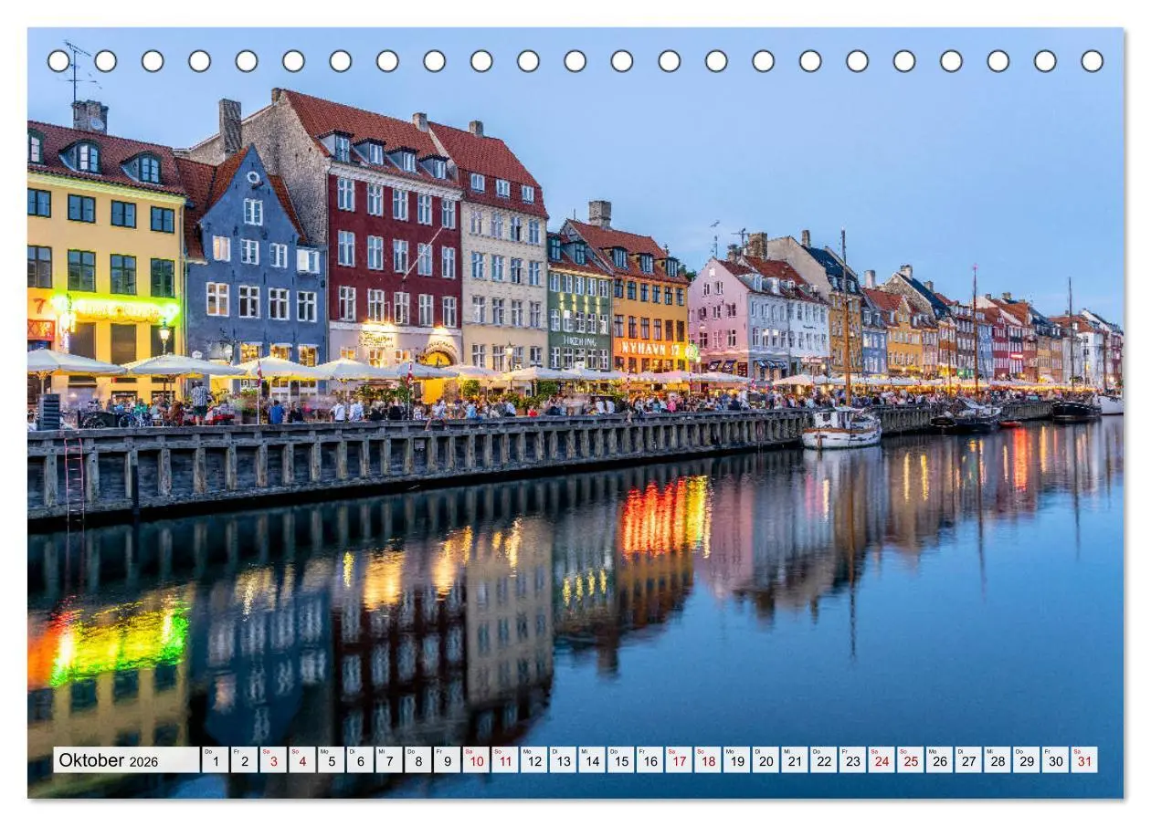 Bild: 9783457674703 | Dänemark - Kopenhagen (Tischkalender 2026 DIN A5 quer), CALVENDO...