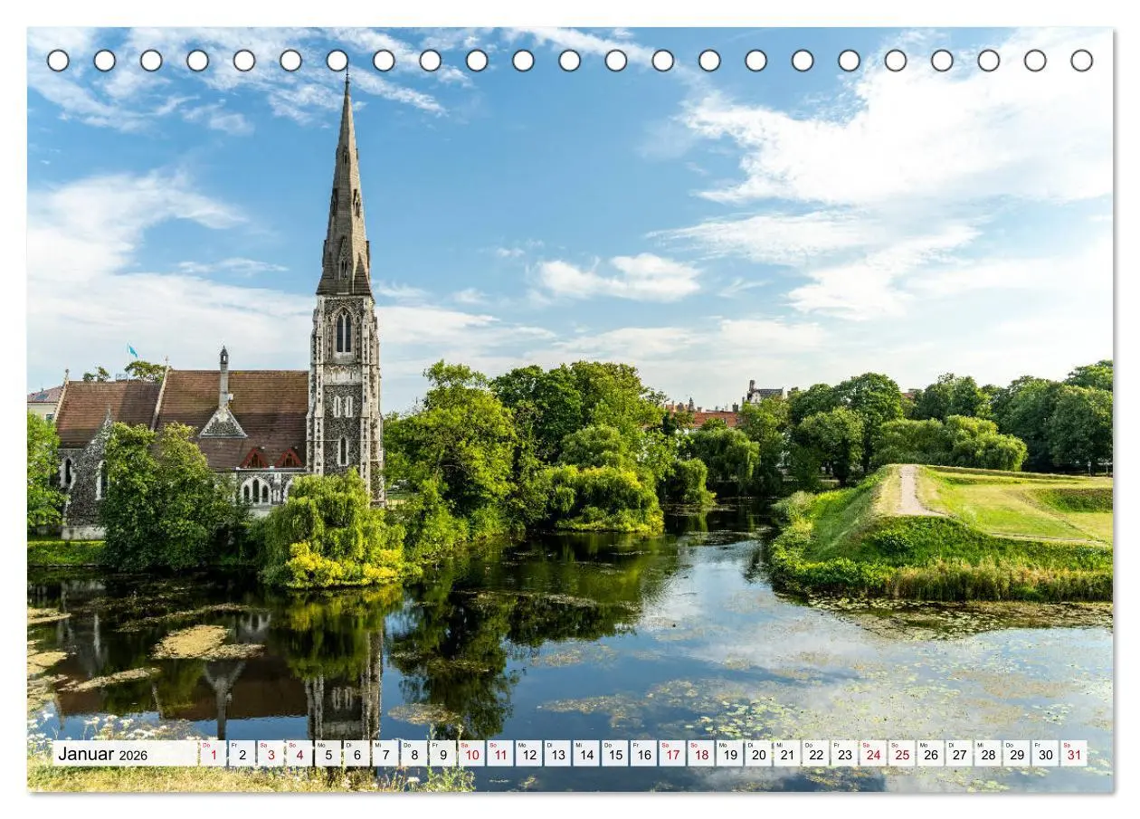 Bild: 9783457674703 | Dänemark - Kopenhagen (Tischkalender 2026 DIN A5 quer), CALVENDO...