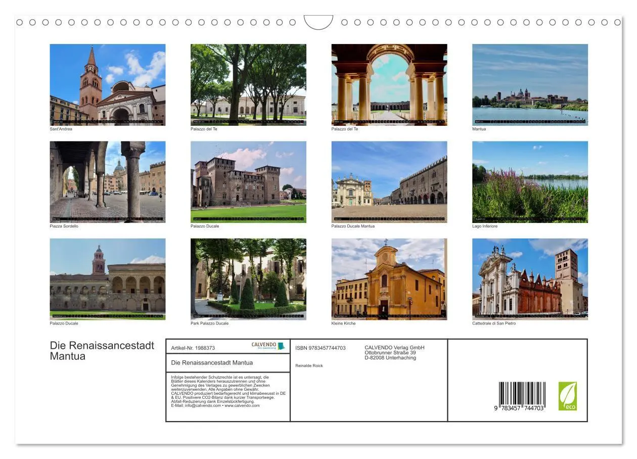 Bild: 9783457744703 | Die Renaissancestadt Mantua (Wandkalender 2026 DIN A3 quer),...