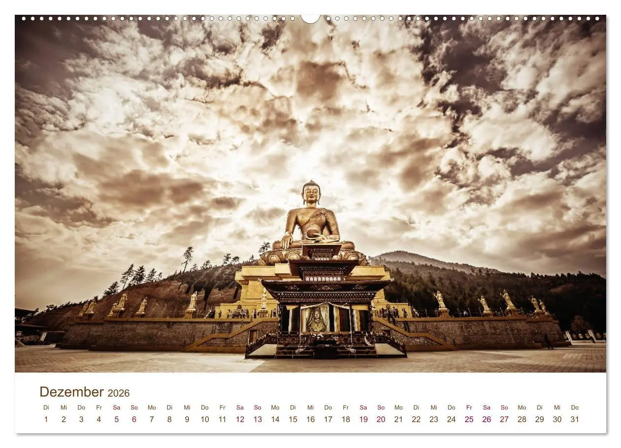 Bild: 9783457814703 | Mystisches Bhutan (hochwertiger Premium Wandkalender 2026 DIN A2...