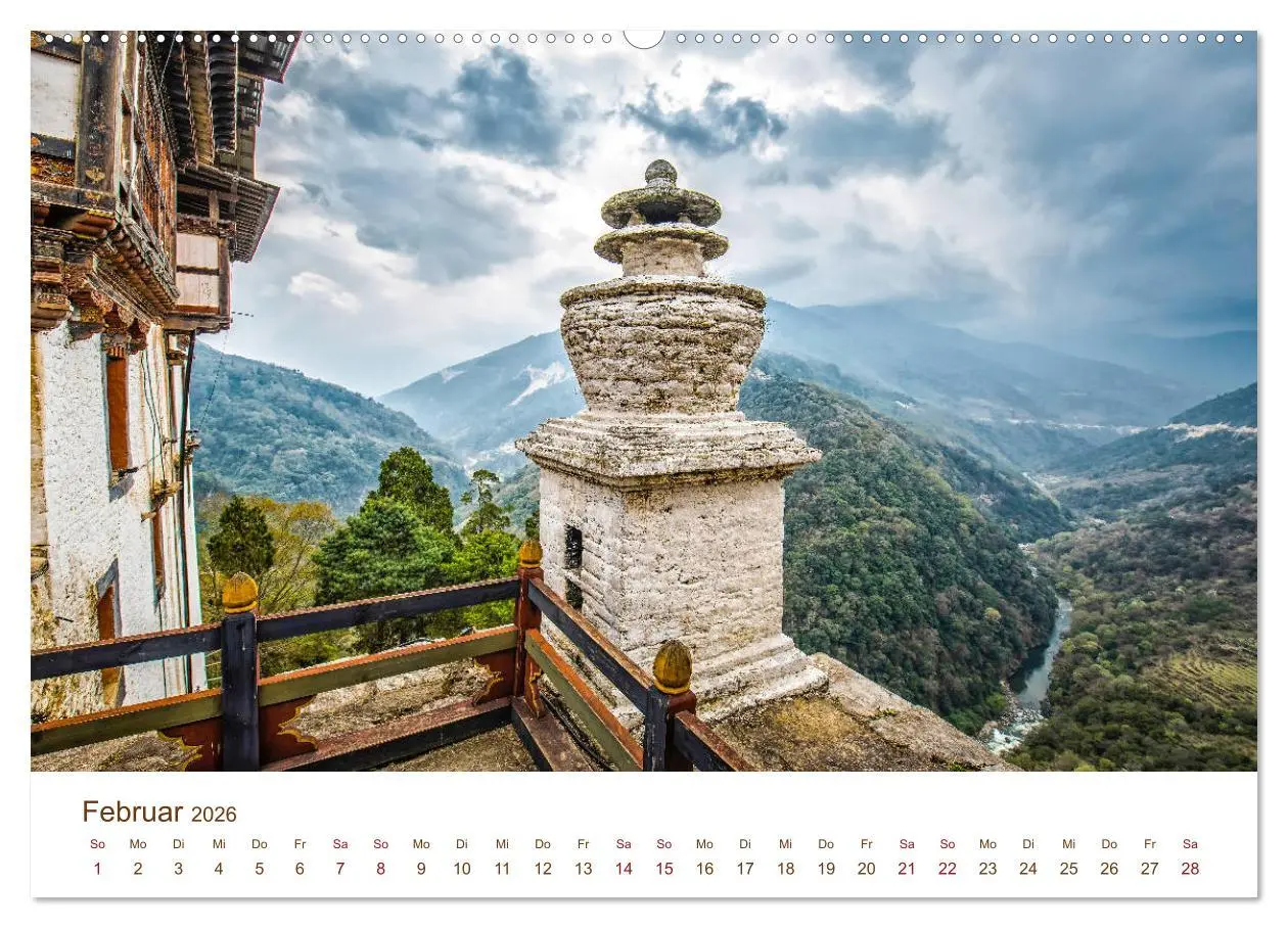 Bild: 9783457814703 | Mystisches Bhutan (hochwertiger Premium Wandkalender 2026 DIN A2...