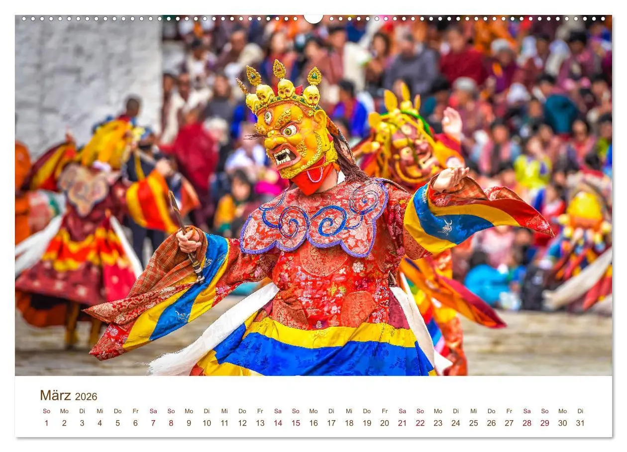Bild: 9783457814703 | Mystisches Bhutan (hochwertiger Premium Wandkalender 2026 DIN A2...