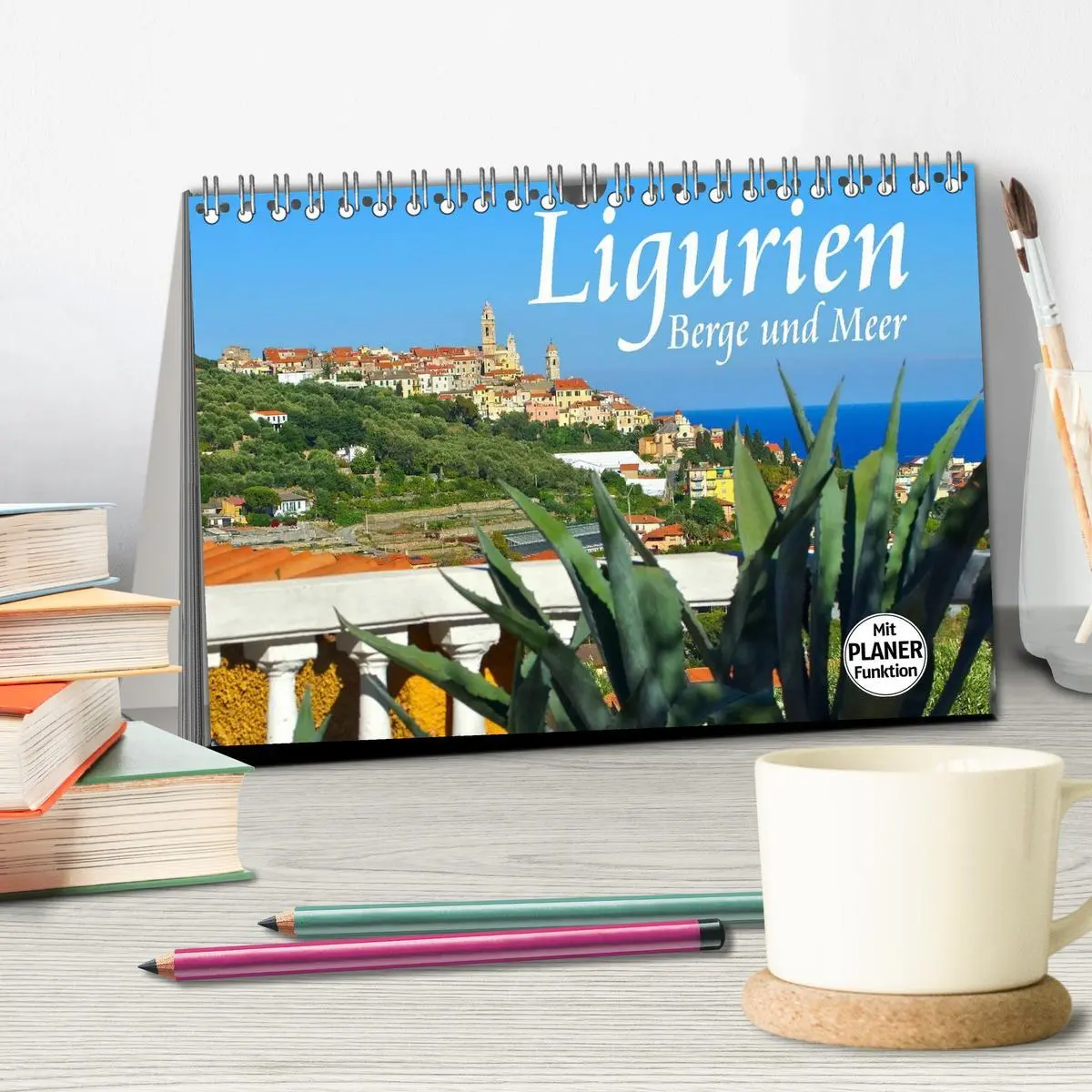 Bild: 9783457984703 | Ligurien - Berge und Meer (Tischkalender 2026 DIN A5 quer),...
