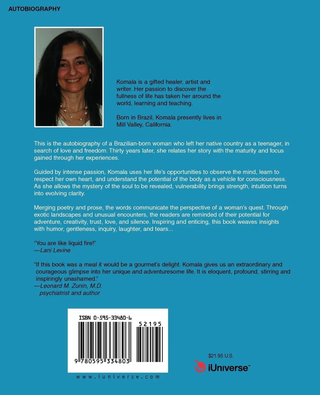 Rückseite: 9780595334803 | On the Way to NowHere | Komala Lyra | Taschenbuch | Englisch | 2004