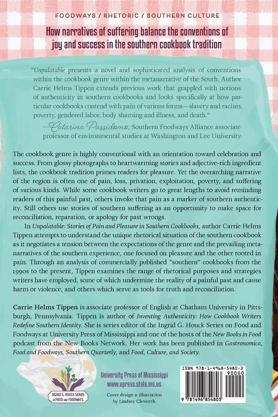 Rückseite: 9781496854803 | Unpalatable | Stories of Pain and Pleasure in Southern Cookbooks
