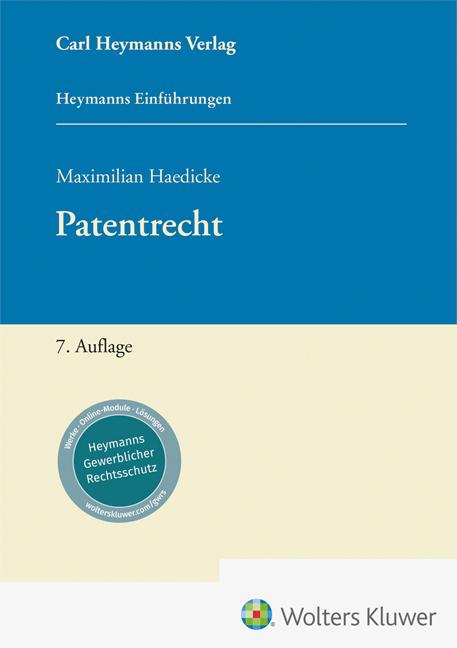 Cover: 9783452304803 | Patentrecht | Maximilian Haedicke | Taschenbuch | 452 S. | Deutsch