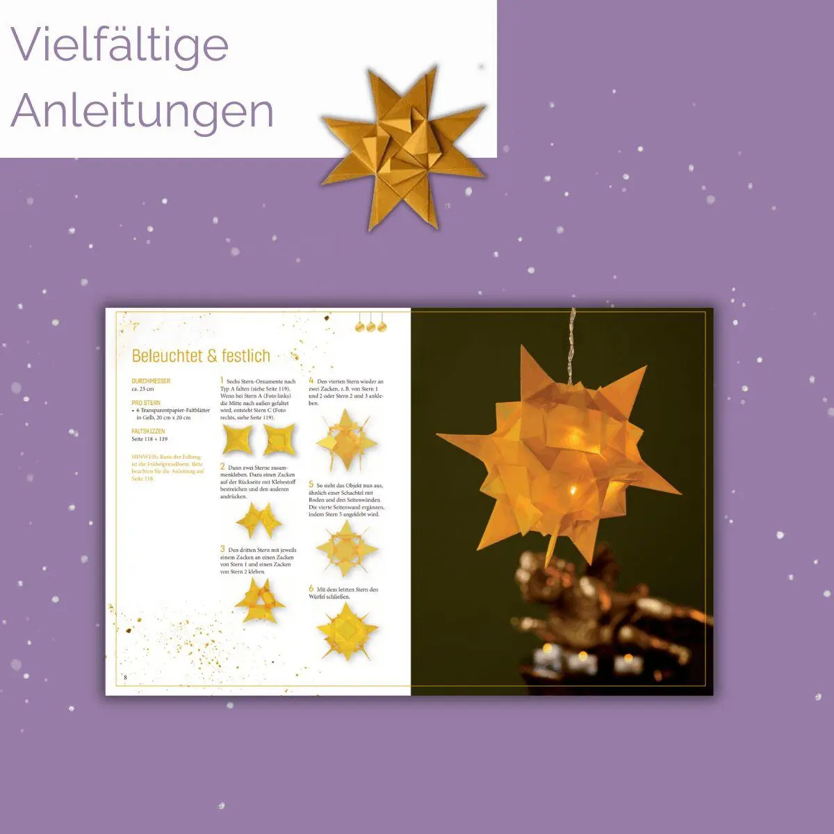 Bild: 9783735854803 | Fröbelsterne zum Verlieben | Vom Klassiker bis zu neuen Variationen