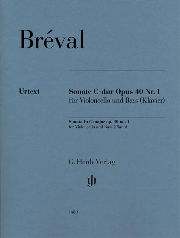 Cover: 9790201814803 | Jean-Baptiste Bréval - Sonate C-dur op. 40 Nr. 1 für Violoncello...