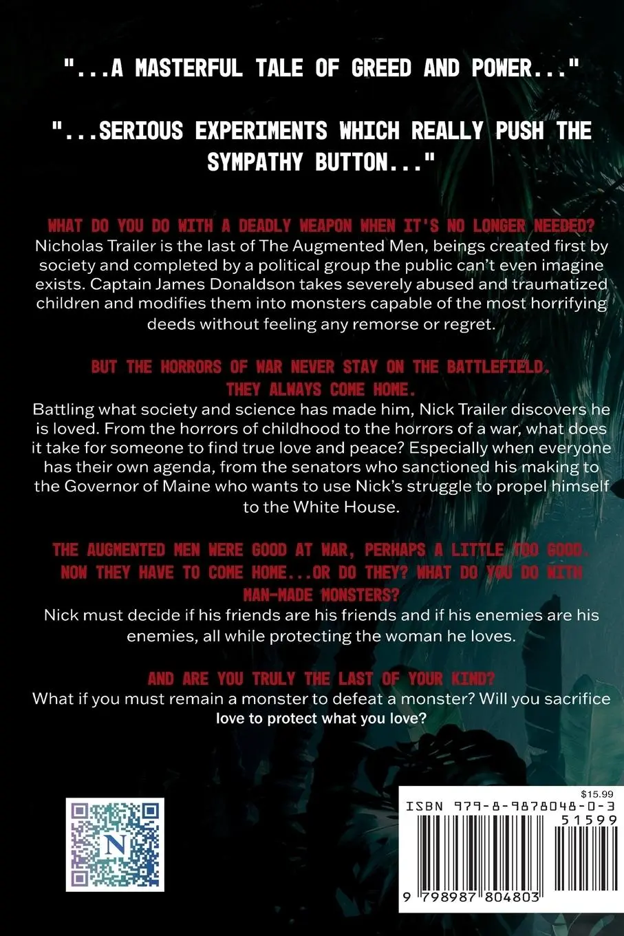 Rückseite: 9798987804803 | The Augmented Man | Joseph Carrabis | Taschenbuch | Englisch | 2023