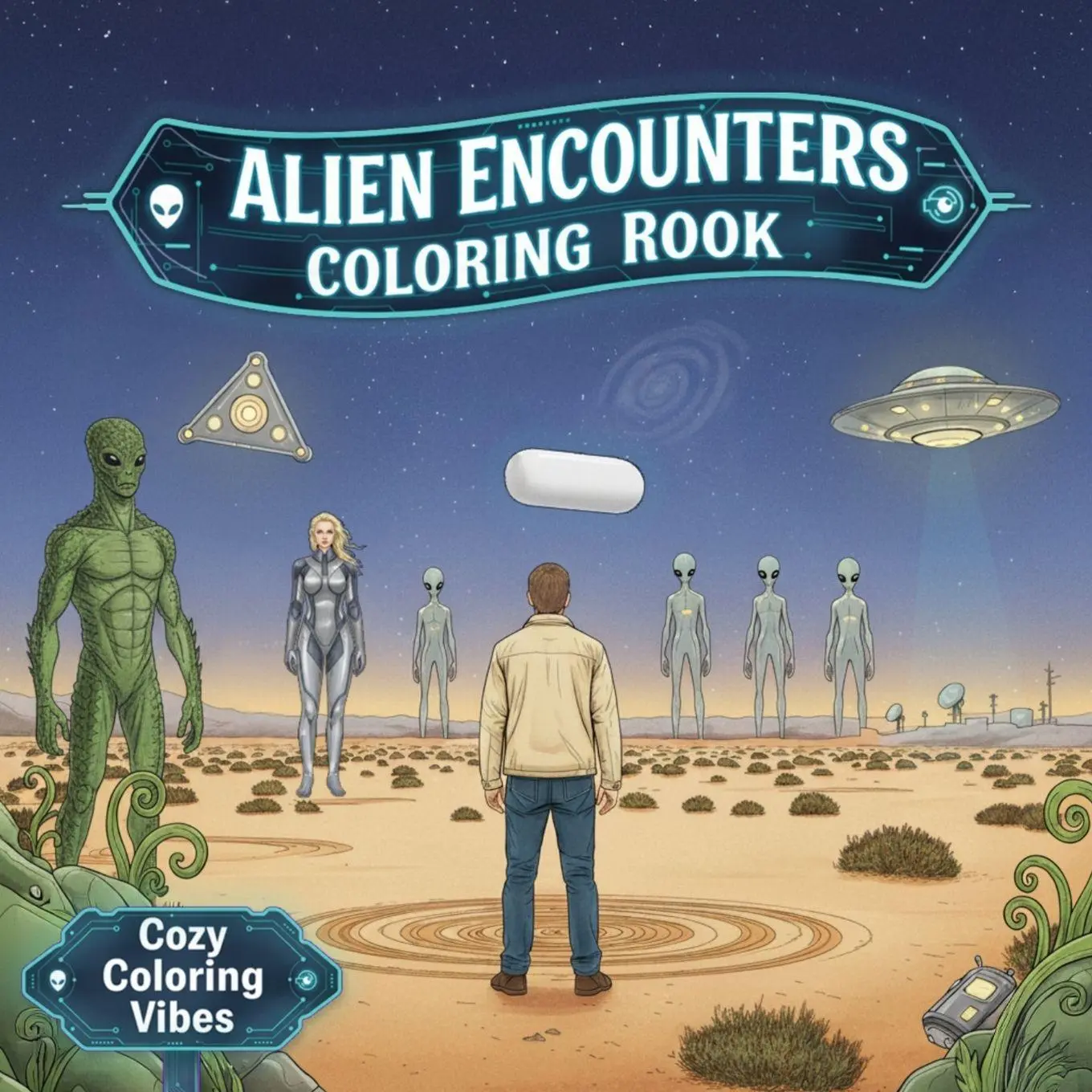 Cover: 9781965964903 | Alien Encounters Coloring Book | Cozy Coloring Vibes | Taschenbuch
