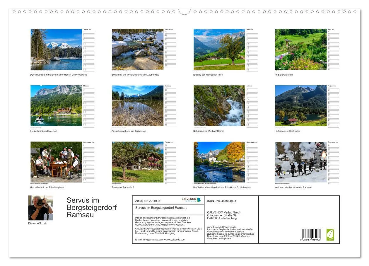 Bild: 9783457964903 | Servus im Bergsteigerdorf Ramsau (Wandkalender 2026 DIN A2 quer),...