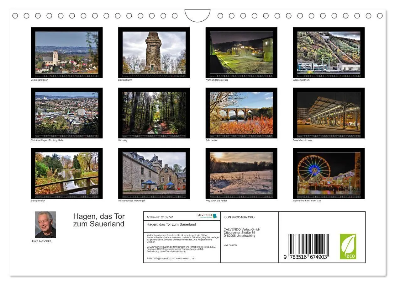 Bild: 9783516674903 | Hagen, das Tor zum Sauerland (Wandkalender 2026 DIN A4 quer),...