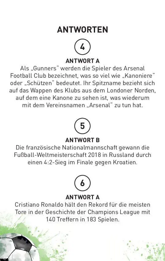 Bild: 9783625194903 | Das große Fußball-Quiz I ab 10 Jahren | Taschenbuch | 104 S. | Deutsch