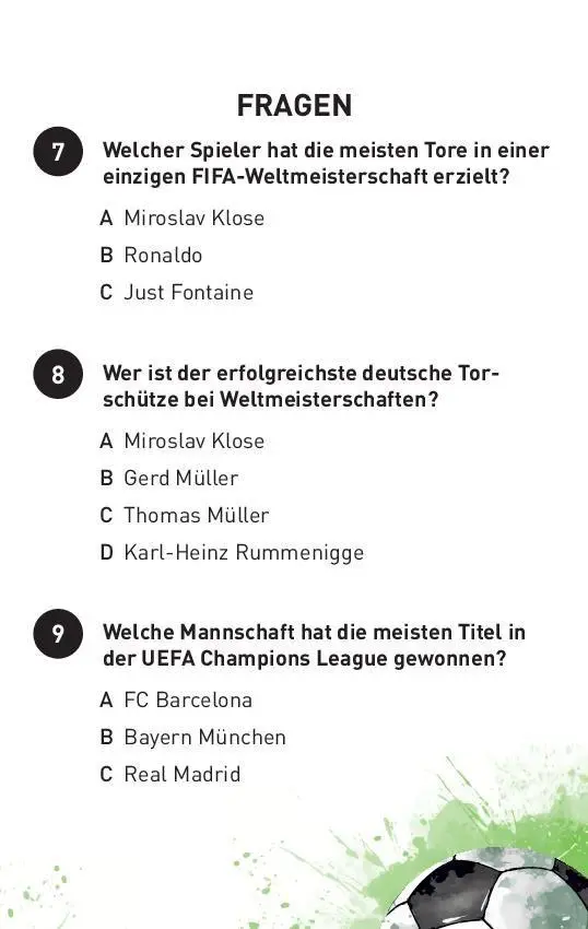 Bild: 9783625194903 | Das große Fußball-Quiz I ab 10 Jahren | Taschenbuch | 104 S. | Deutsch