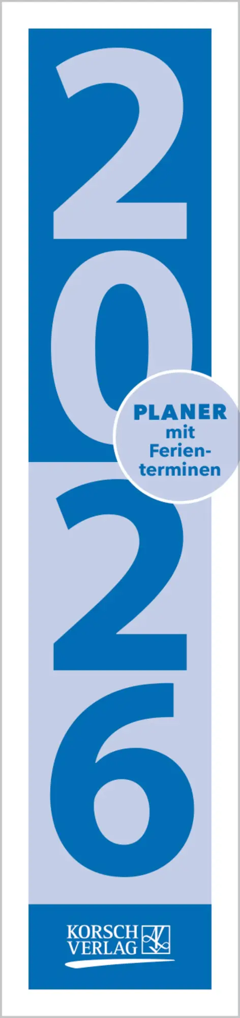 Cover: 9783731884903 | Streifenplaner Compact Blau 2026 | Verlag Korsch | Kalender | 13 S.
