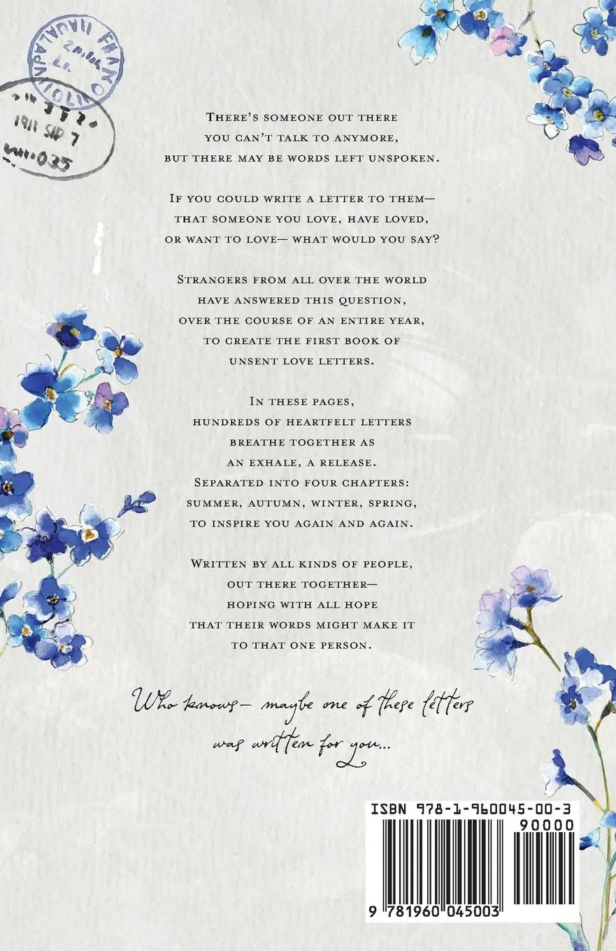 Rückseite: 9781960045003 | Unsent Love Letters | An Anthology of Words Left Unspoken | Buch