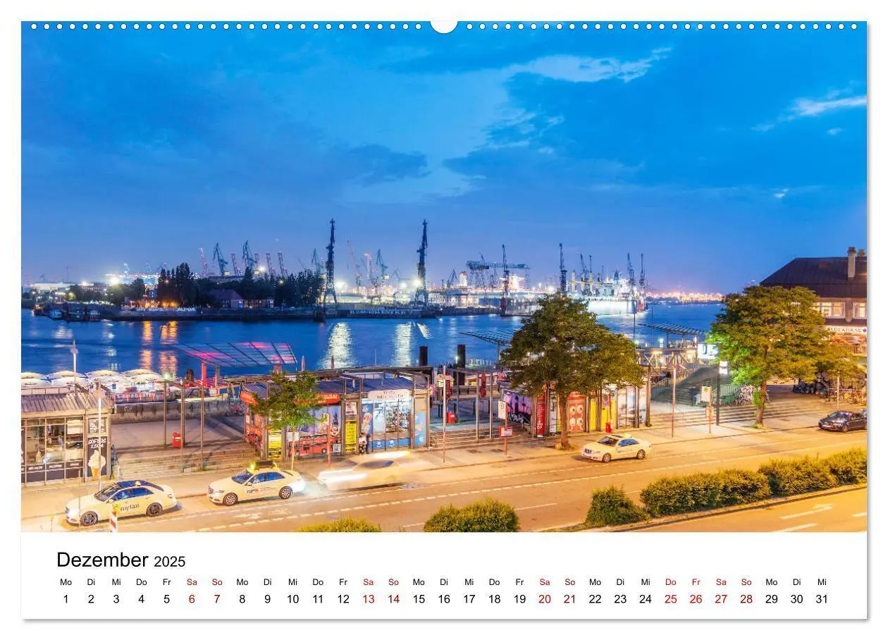 Bild: 9783435215003 | Die farbige Hafenstadt Hamburg (Wandkalender 2025 DIN A2 quer),...