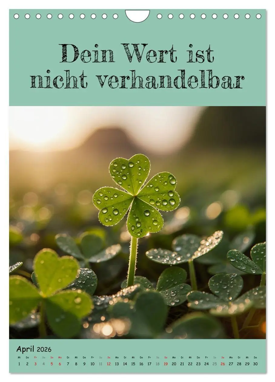 Bild: 9783516705003 | Positiv denken - Kalender für mehr Selbstvertrauen (Wandkalender...
