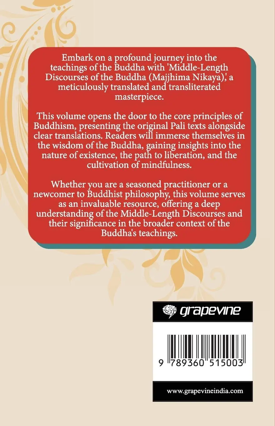 Rückseite: 9789360515003 | Middle-Length Discourses of the Buddha (Majjhima Nikaya) | Press