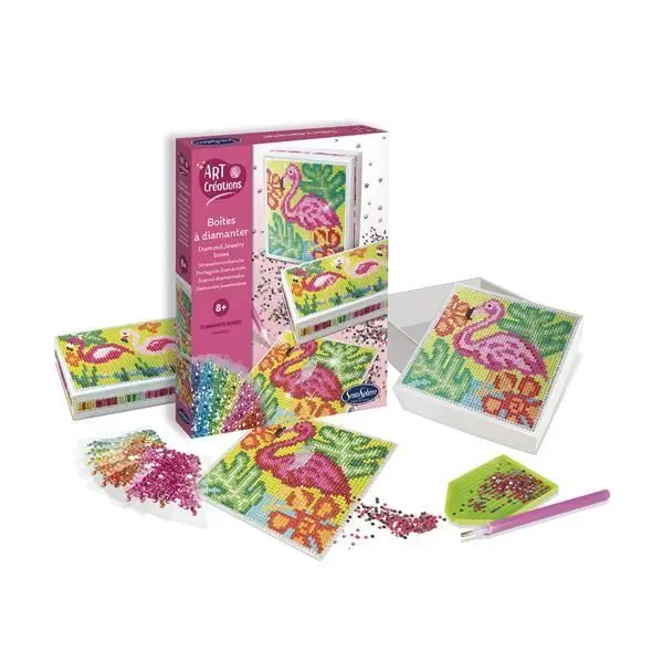 Bild: 3373910325103 | Sentosphere Strasssteinschatulle Tiere | Kit (Bastelset) | 3932510