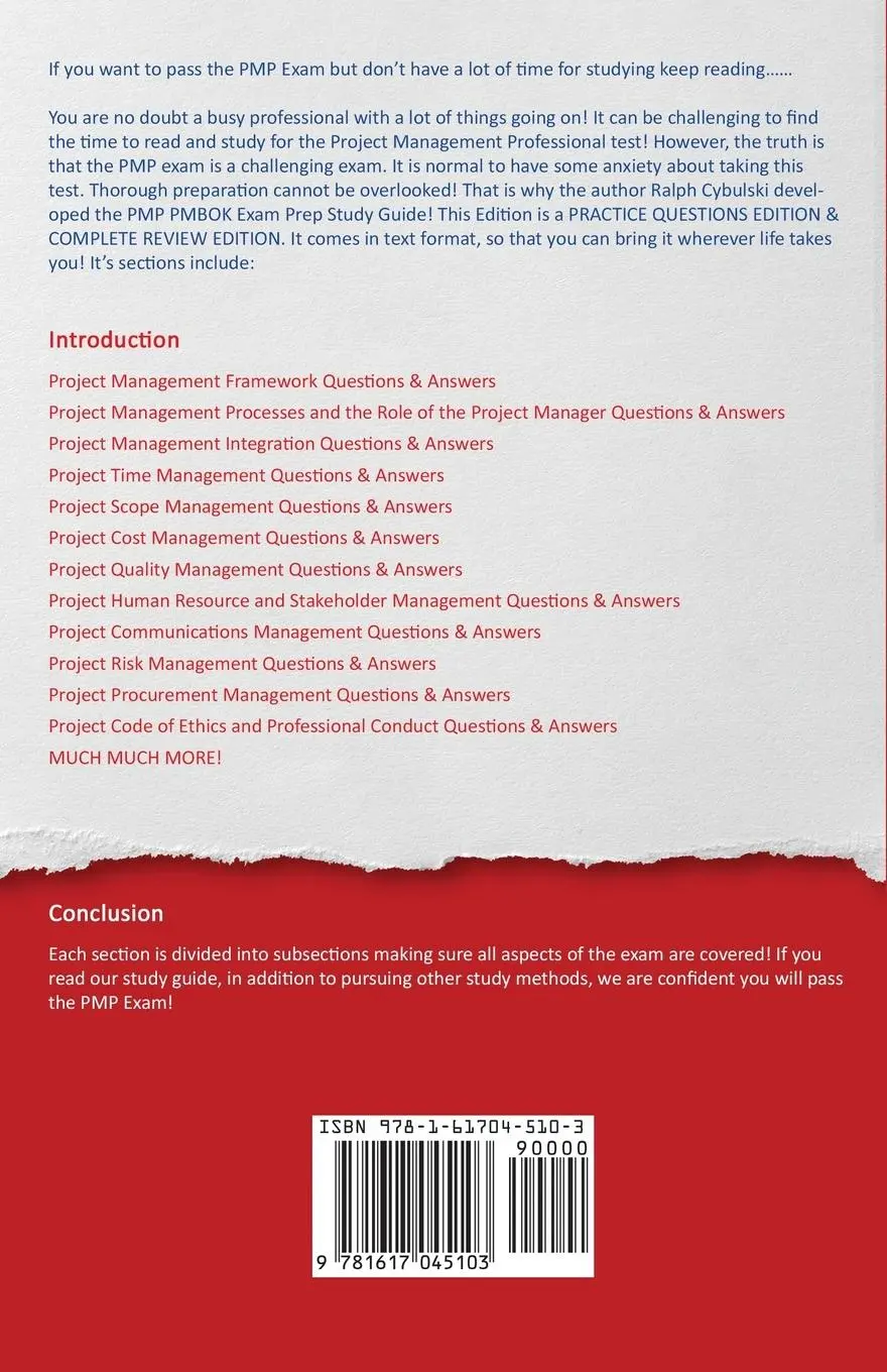Rückseite: 9781617045103 | PMP Exam Prep - PMP PMBOK Crash Course Study Guide 2 Books In 1 | Buch