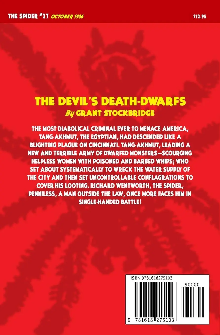 Rückseite: 9781618275103 | The Spider #37: The Devil's Death-Dwarfs | Norvell W. Page | Buch