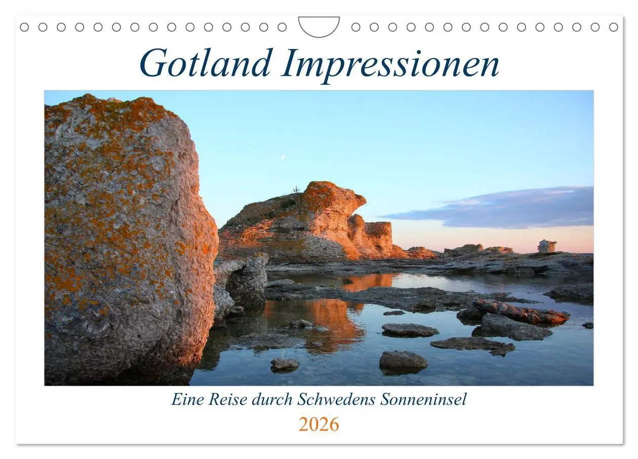 Cover: 9783457915103 | Gotland Impressionen (Wandkalender 2026 DIN A4 quer), CALVENDO...