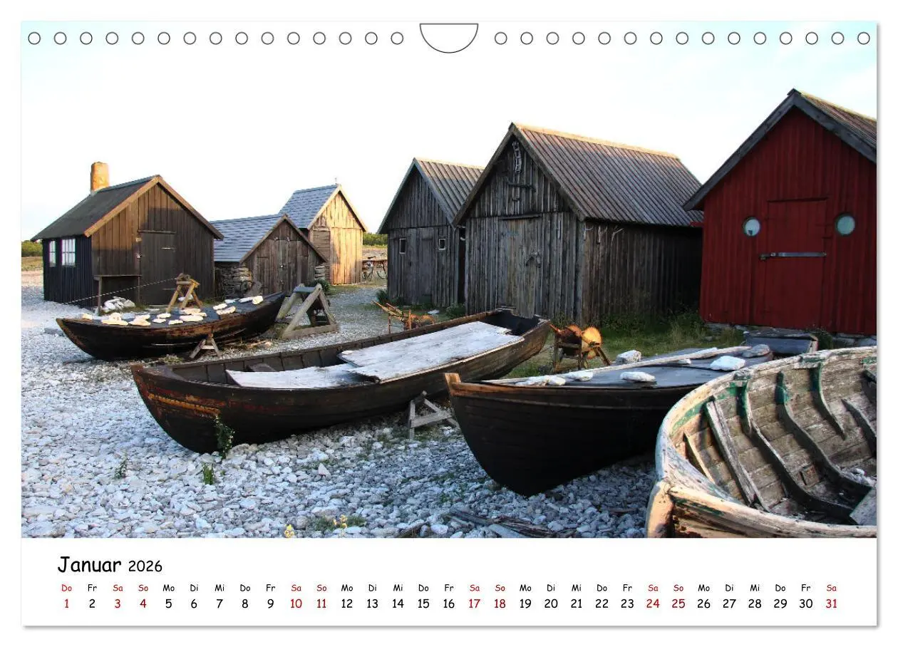 Bild: 9783457915103 | Gotland Impressionen (Wandkalender 2026 DIN A4 quer), CALVENDO...