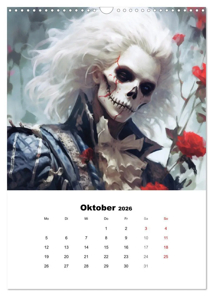 Bild: 9783516315103 | Gothic-Flower-Punk. Düster-romantische Kunst (Wandkalender 2026 DIN...